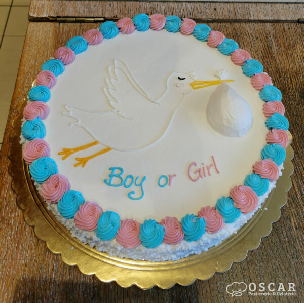 torta gender reveal cake 09